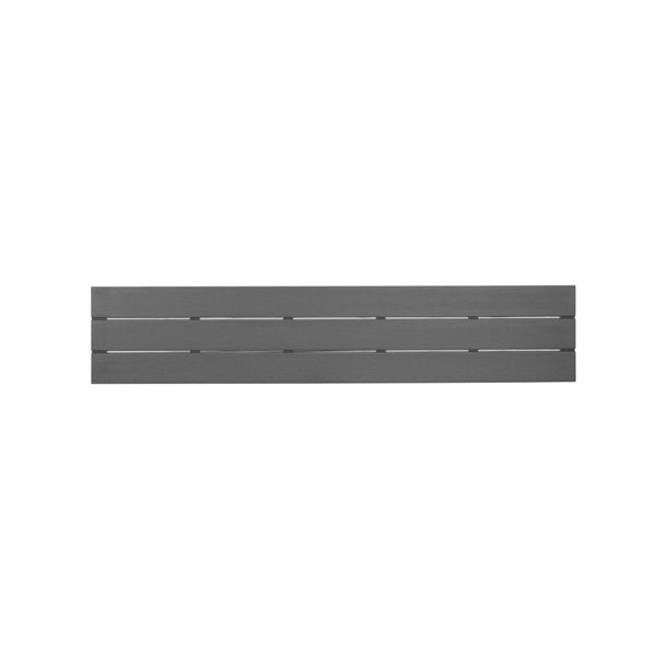 Bolero Valletta Grey Slatted Benches (2 Pack) hz024