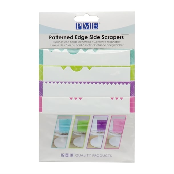 PME Side Scrapers Patterned Edge Plastic (4 Pack) hz040
