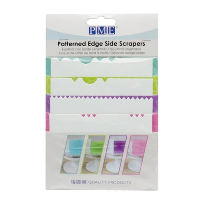 PME Side Scrapers Patterned Edge Plastic (4 Pack) hz040