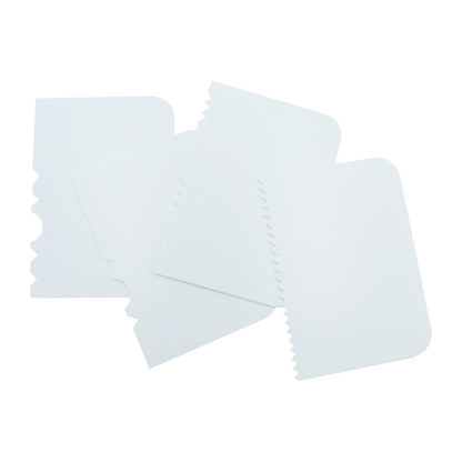 PME Side Scrapers Patterned Edge Plastic (4 Pack) hz040