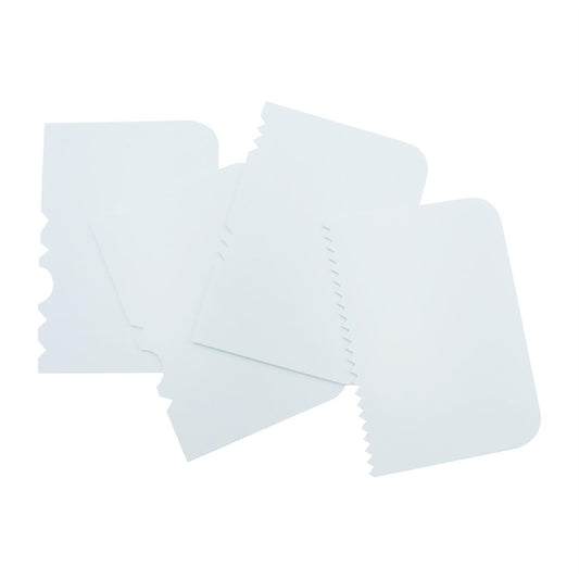 PME Side Scrapers Patterned Edge Plastic (4 Pack) hz040