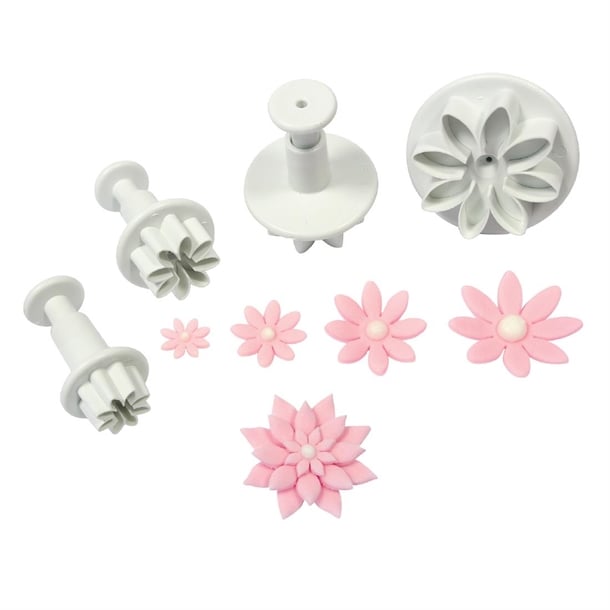 PME Floral Daisy Plunger Cutter Marguerite (4 Pack) hz048