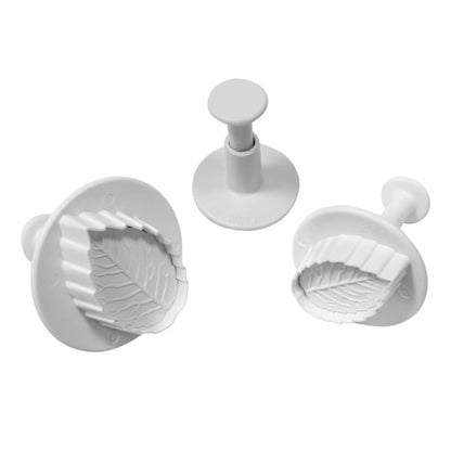 PME Foliage Veined Rose Leaf Plunger Cutter (3 Pack) hz049