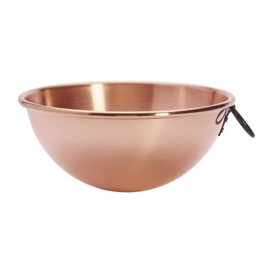 De Buyer Copper Egg Whites Bowl with Cast Iron Ring Handle 200mm hz140