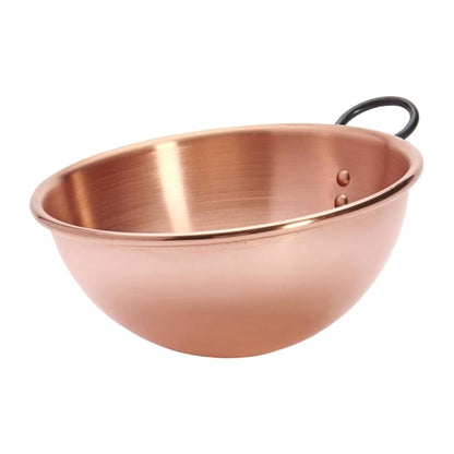 De Buyer Copper Egg Whites Bowl with Cast Iron Ring Handle 200mm hz140