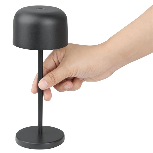 Olympia Siena Table Lamp Round Dome Black 200mm hz200