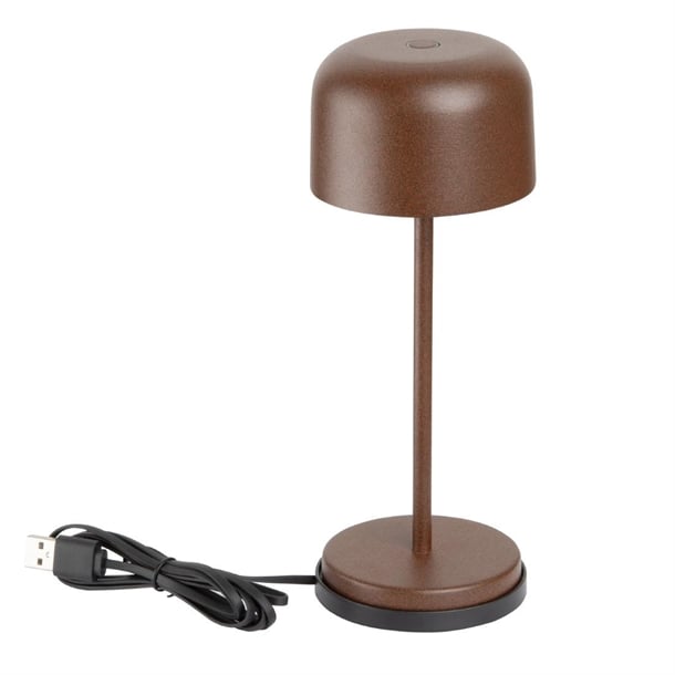 Olympia Siena Table Lamp Round Dome Chestnut 200mm hz201