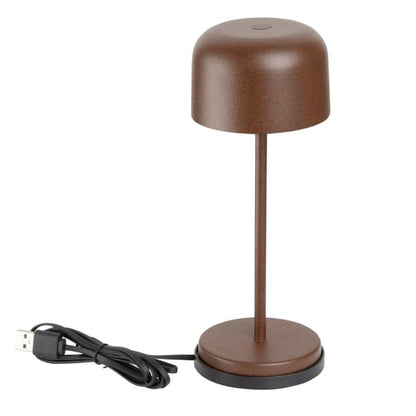Olympia Siena Table Lamp Round Dome Chestnut 200mm hz201