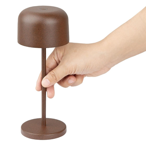 Olympia Siena Table Lamp Round Dome Chestnut 200mm hz201