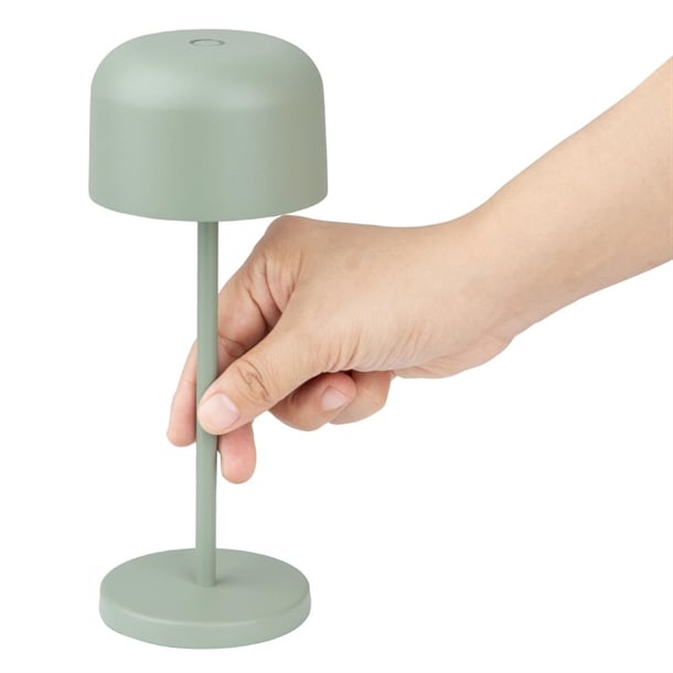 Olympia Siena Table Lamp Round Dome Sage 200mm hz202