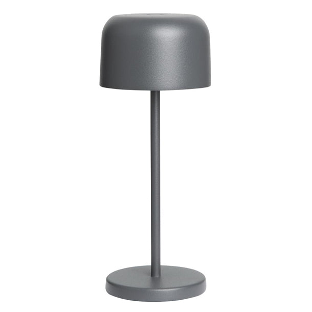 Olympia Siena Table Lamp Round Dome Grey 200mm hz203