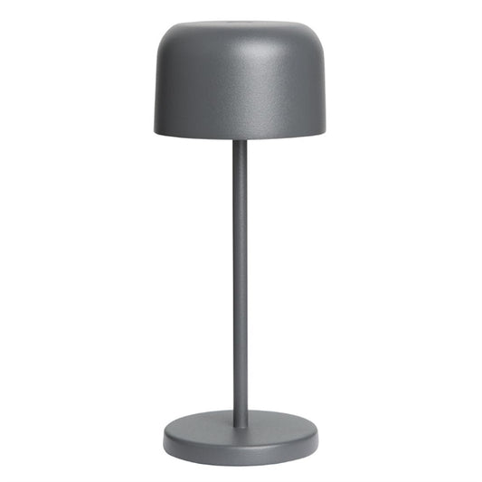 Olympia Siena Table Lamp Round Dome Grey 200mm hz203