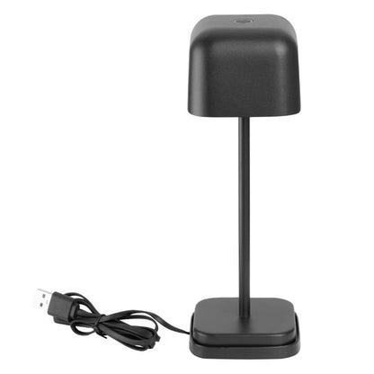 Olympia Lucca Table Lamp Squared Dome Black 200mm hz204