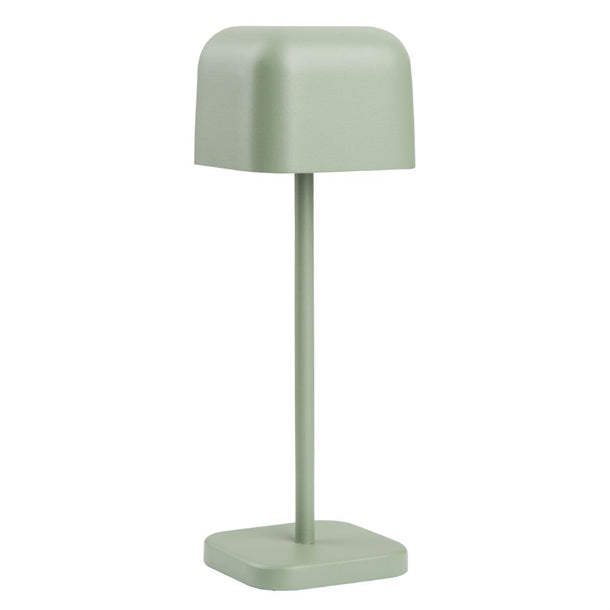 Olympia Lucca Table Lamp Squared Dome Sage 200mm hz206
