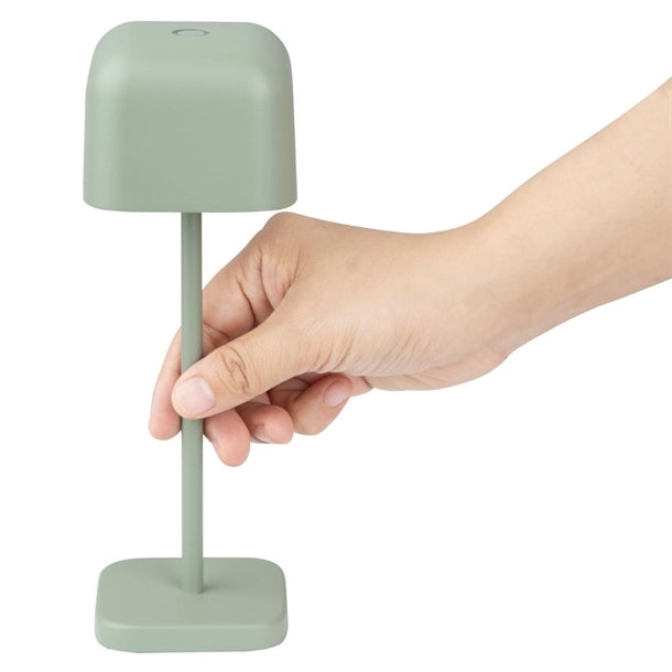 Olympia Lucca Table Lamp Squared Dome Sage 200mm hz206