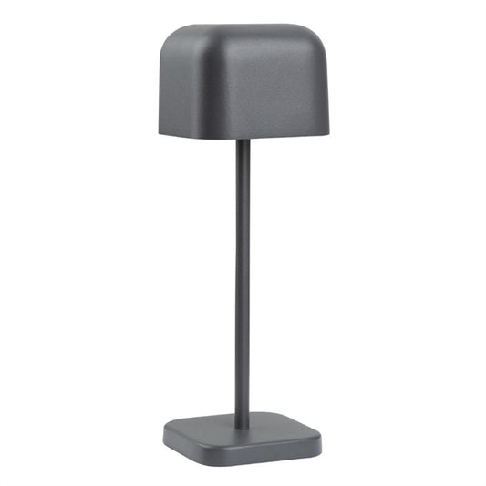 Olympia Lucca Table Lamp Squared Dome Grey 200mm hz207