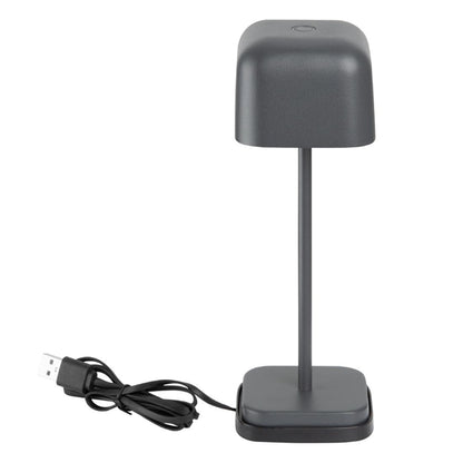 Olympia Lucca Table Lamp Squared Dome Grey 200mm hz207