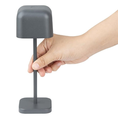 Olympia Lucca Table Lamp Squared Dome Grey 200mm hz207