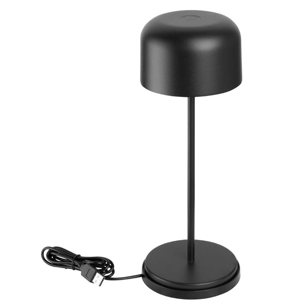 Olympia Siena Table Lamp Round Dome Black 300mm hz208