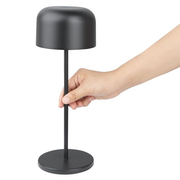 Olympia Siena Table Lamp Round Dome Black 300mm hz208