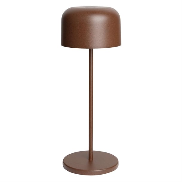 Olympia Siena Table Lamp Round Dome Chestnut 300mm hz209