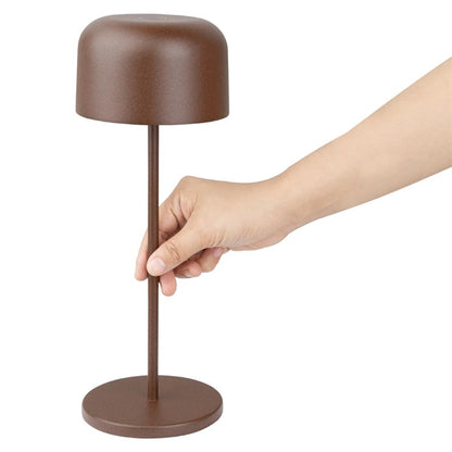 Olympia Siena Table Lamp Round Dome Chestnut 300mm hz209