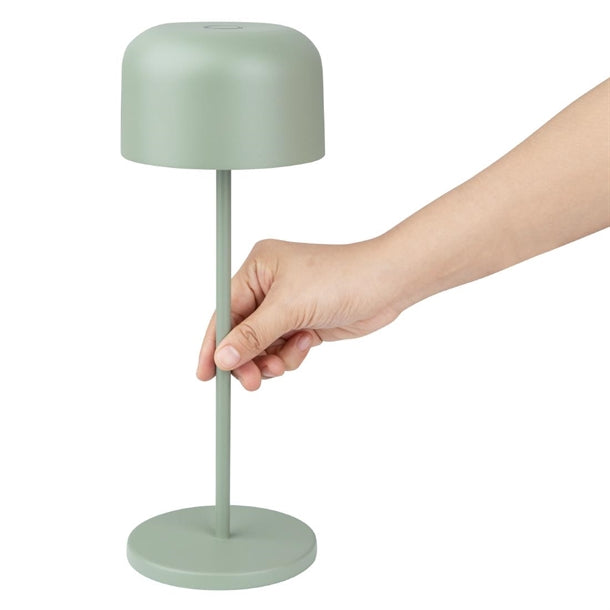 Olympia Siena Table Lamp Round Dome Sage 300mm hz210