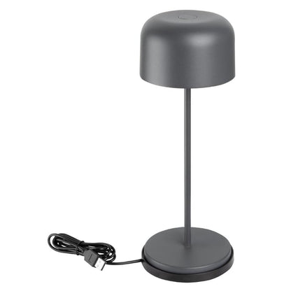 Olympia Siena Table Lamp Round Dome Grey 300mm hz211