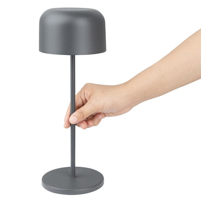 Olympia Siena Table Lamp Round Dome Grey 300mm hz211