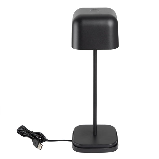 Olympia Lucca Table Lamp Squared Dome Black 300mm hz212