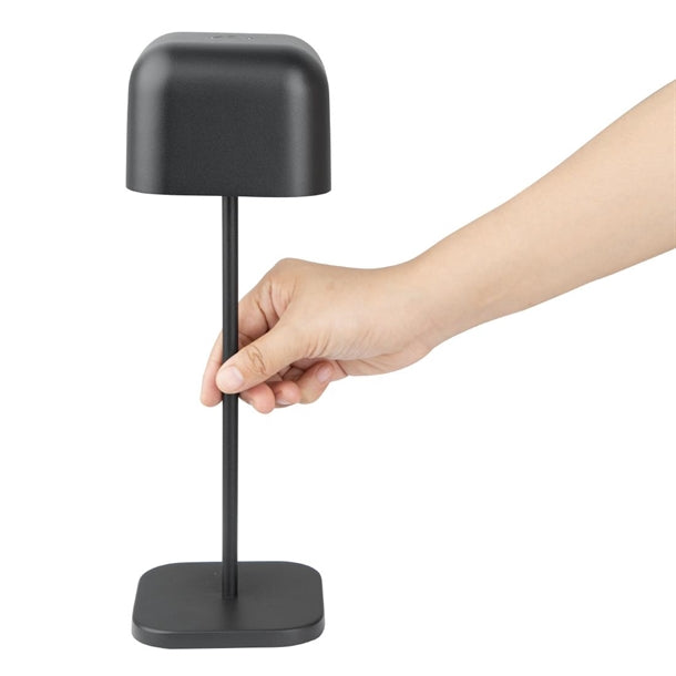 Olympia Lucca Table Lamp Squared Dome Black 300mm hz212