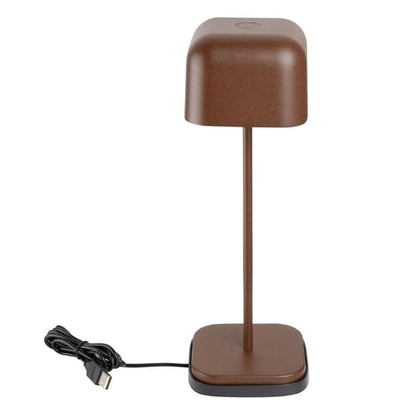 Olympia Lucca Table Lamp Squared Dome Chestnut 300mm hz213