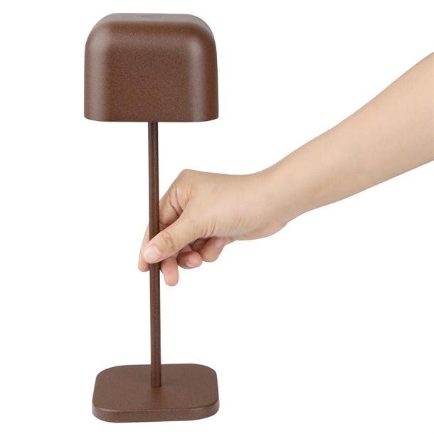 Olympia Lucca Table Lamp Squared Dome Chestnut 300mm hz213