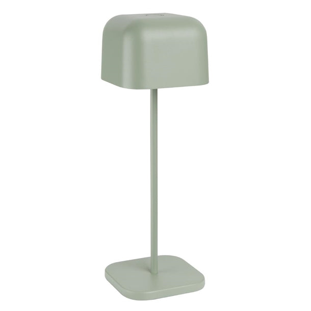 Olympia Lucca Table Lamp Squared Dome Sage 300mm hz214