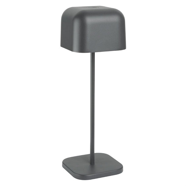 Olympia Lucca Table Lamp Squared Dome Grey 300mm hz215
