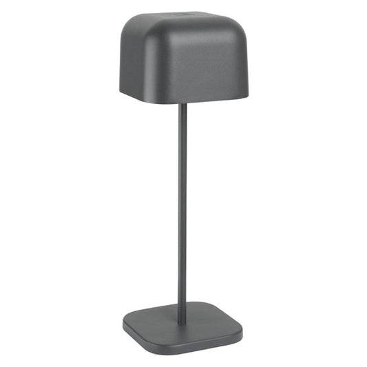 Olympia Lucca Table Lamp Squared Dome Grey 300mm hz215