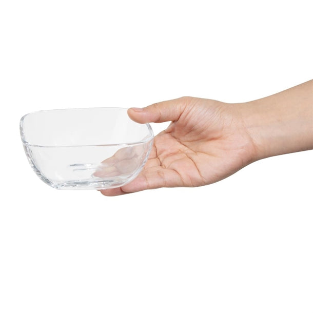 Olympia Square Glasses Low Snack Bowls (6 Pack) hz335