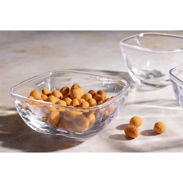 Olympia Square Glasses Low Snack Bowls (6 Pack) hz335