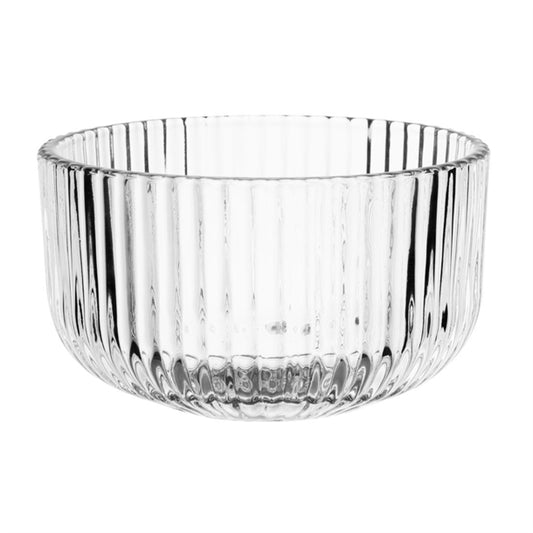Olympia Round Ridged Glasses Snack Bowls (6 Pack) hz337