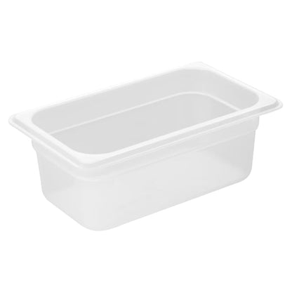 Nisbets Essentials Polypropylene 1/4 Gastronorm Container 100mm hz342