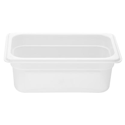 Nisbets Essentials Polypropylene 1/4 Gastronorm Container 100mm hz342