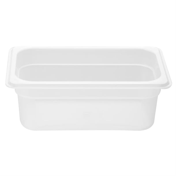 Nisbets Essentials Polypropylene 1/4 Gastronorm Container 100mm hz342