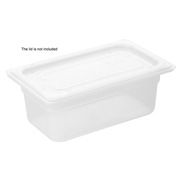 Nisbets Essentials Polypropylene 1/4 Gastronorm Container 100mm hz342