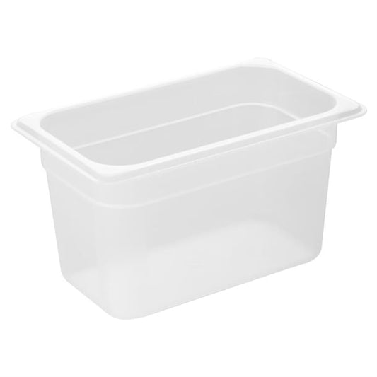 Nisbets Essentials Polypropylene 1/4 Gastronorm Container 150mm hz343