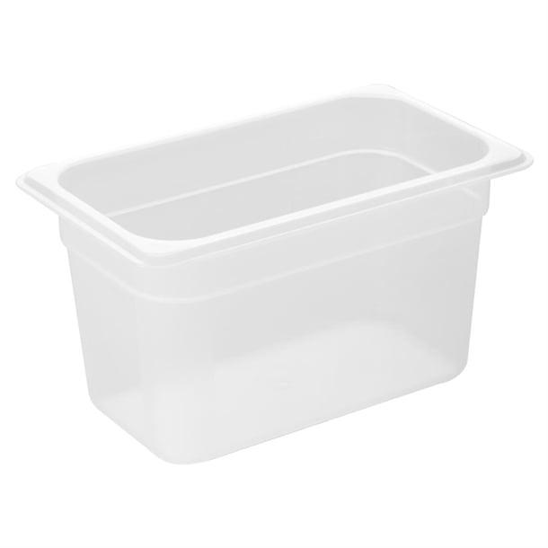 Nisbets Essentials Polypropylene 1/4 Gastronorm Container 150mm hz343