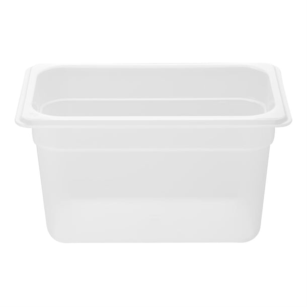 Nisbets Essentials Polypropylene 1/4 Gastronorm Container 150mm hz343