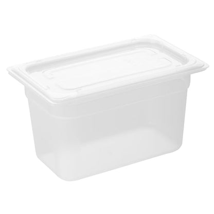 Nisbets Essentials Polypropylene 1/4 Gastronorm Container 150mm hz343