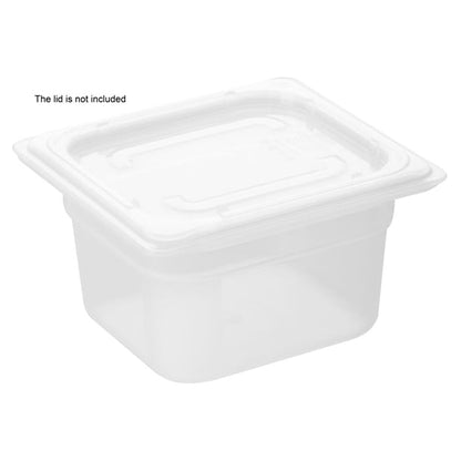 Nisbets Essentials Polypropylene 1/6 Gastronorm Container 100mm hz344