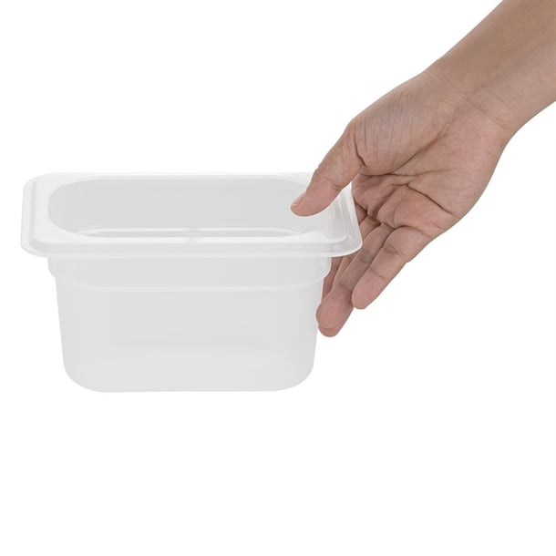 Nisbets Essentials Polypropylene 1/9 Gastronorm Container 100mm hz346
