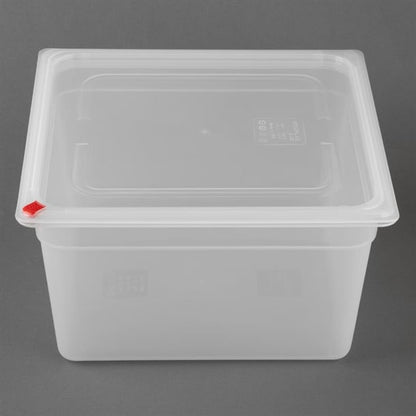 Hygiplas Click PP GN Container 2/3 with Lid & 7 Colour Clips 200mm 16.1Ltr (4 Pack) hz352
